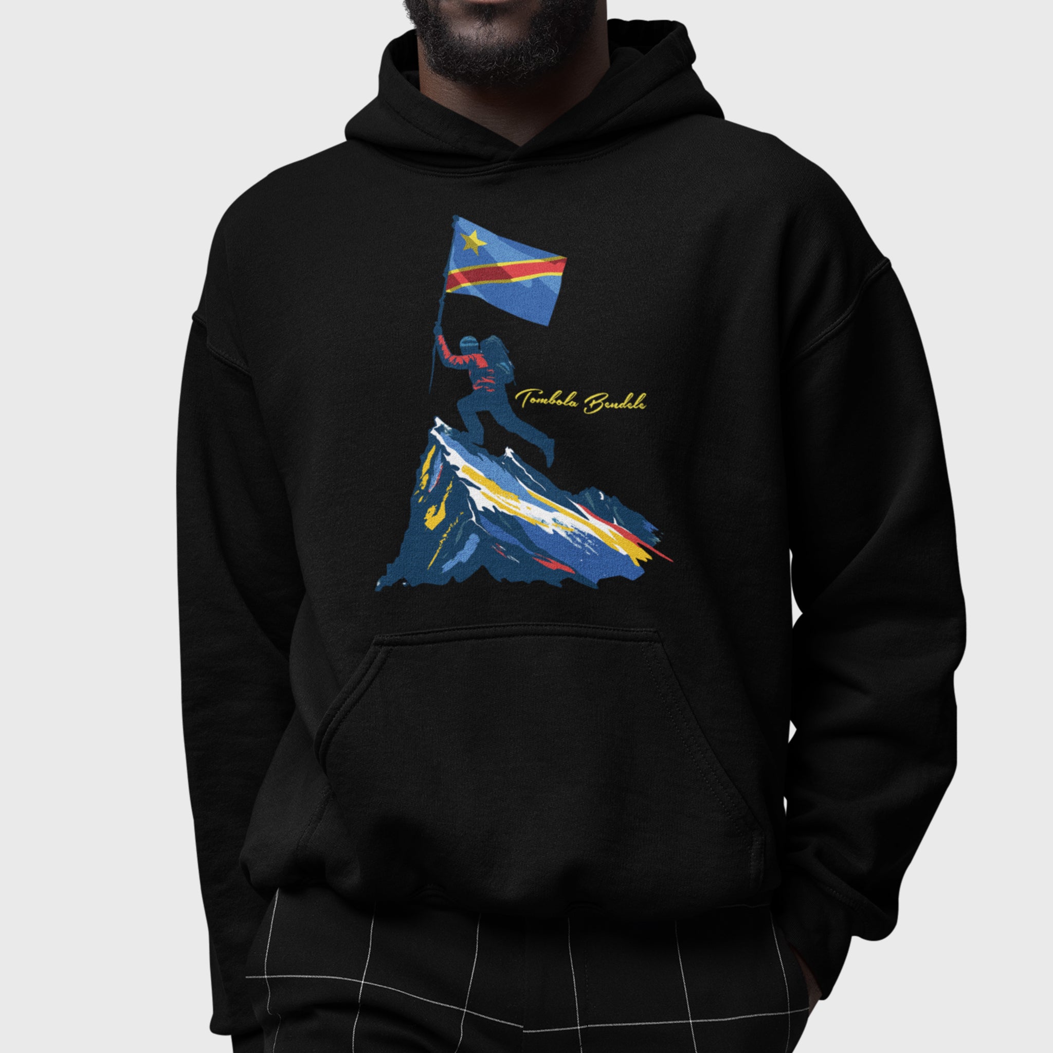 Congo Bendele Hoodie Black