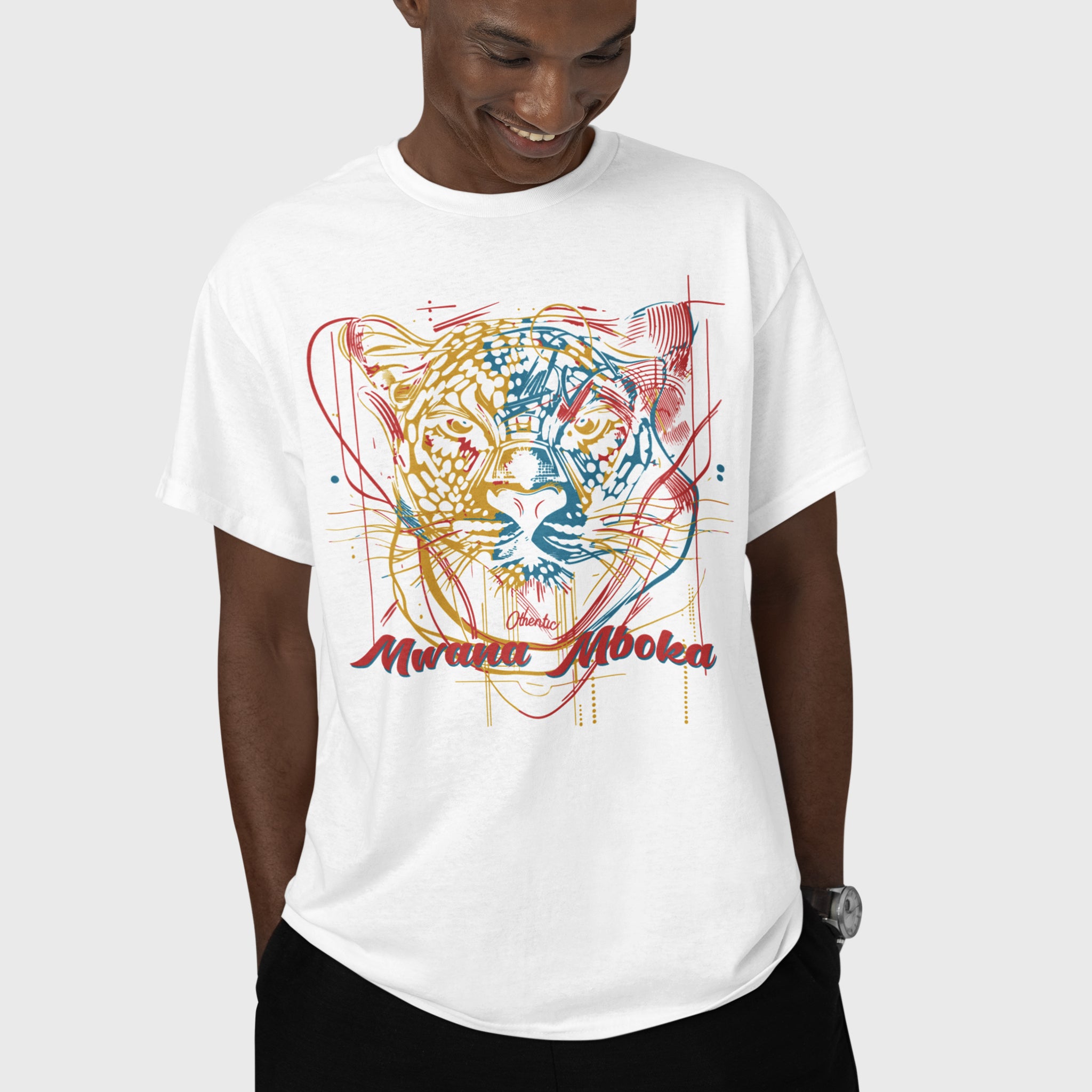 Mwana Mboka Printed White T-shirt