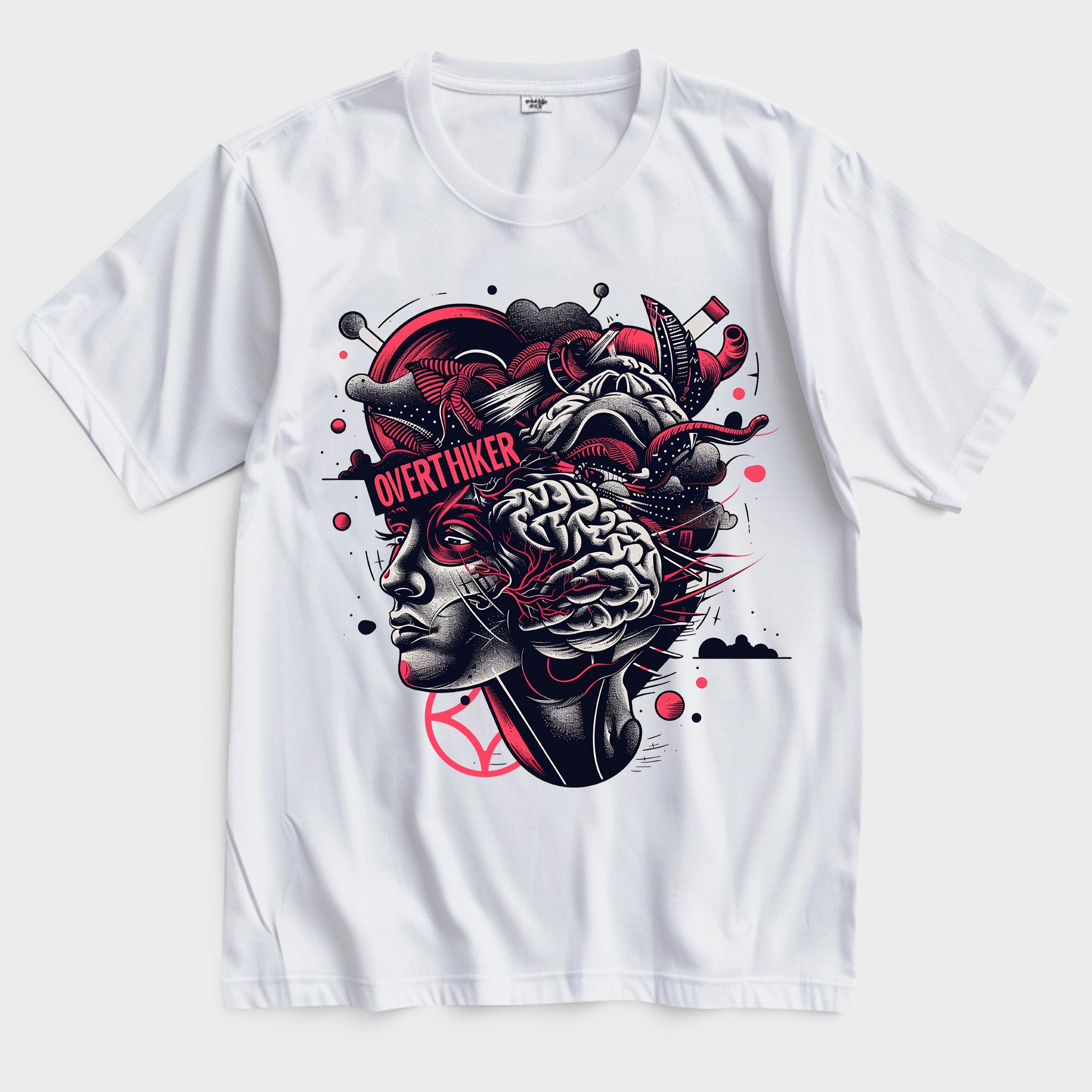 Overthinker Printed White T-shirt