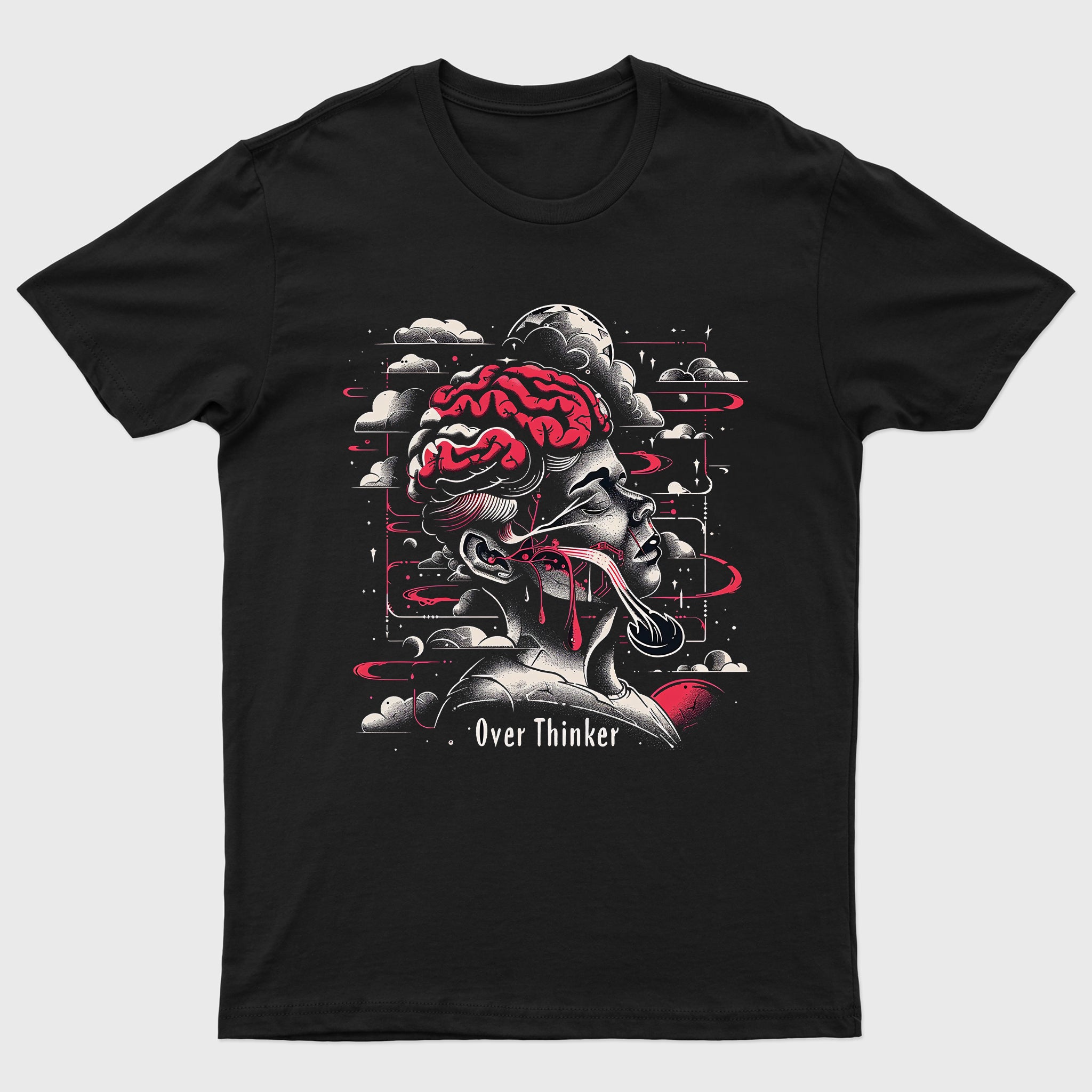 Over Thinker Black T-Shirt