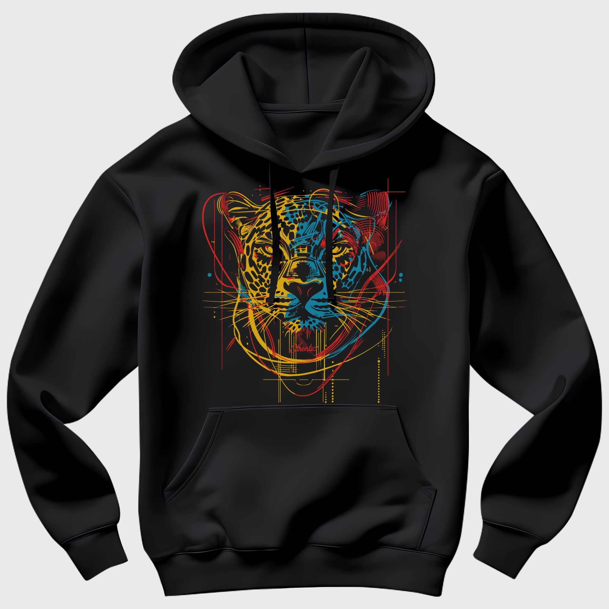 Leopard Print Premium White Hoodie