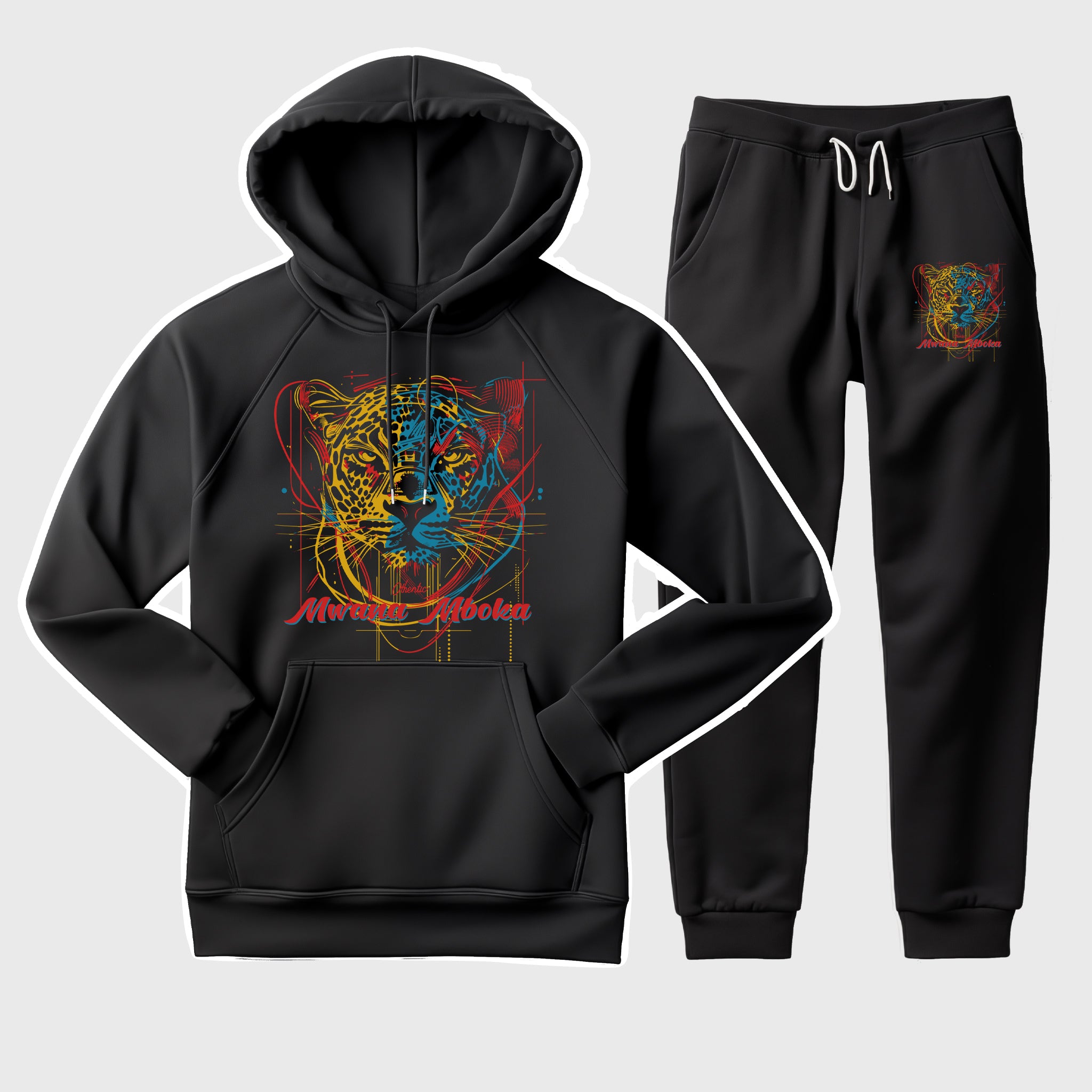Mwana Mboka Printed Tracksuit Set