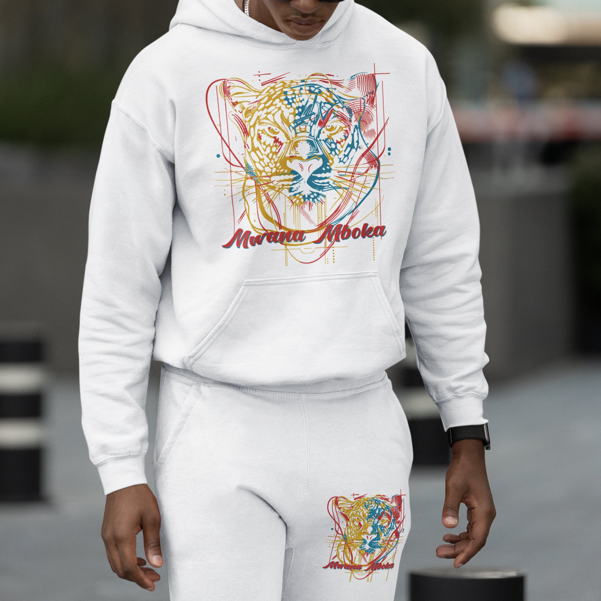 Mwana Mboka Printed Tracksuit Set