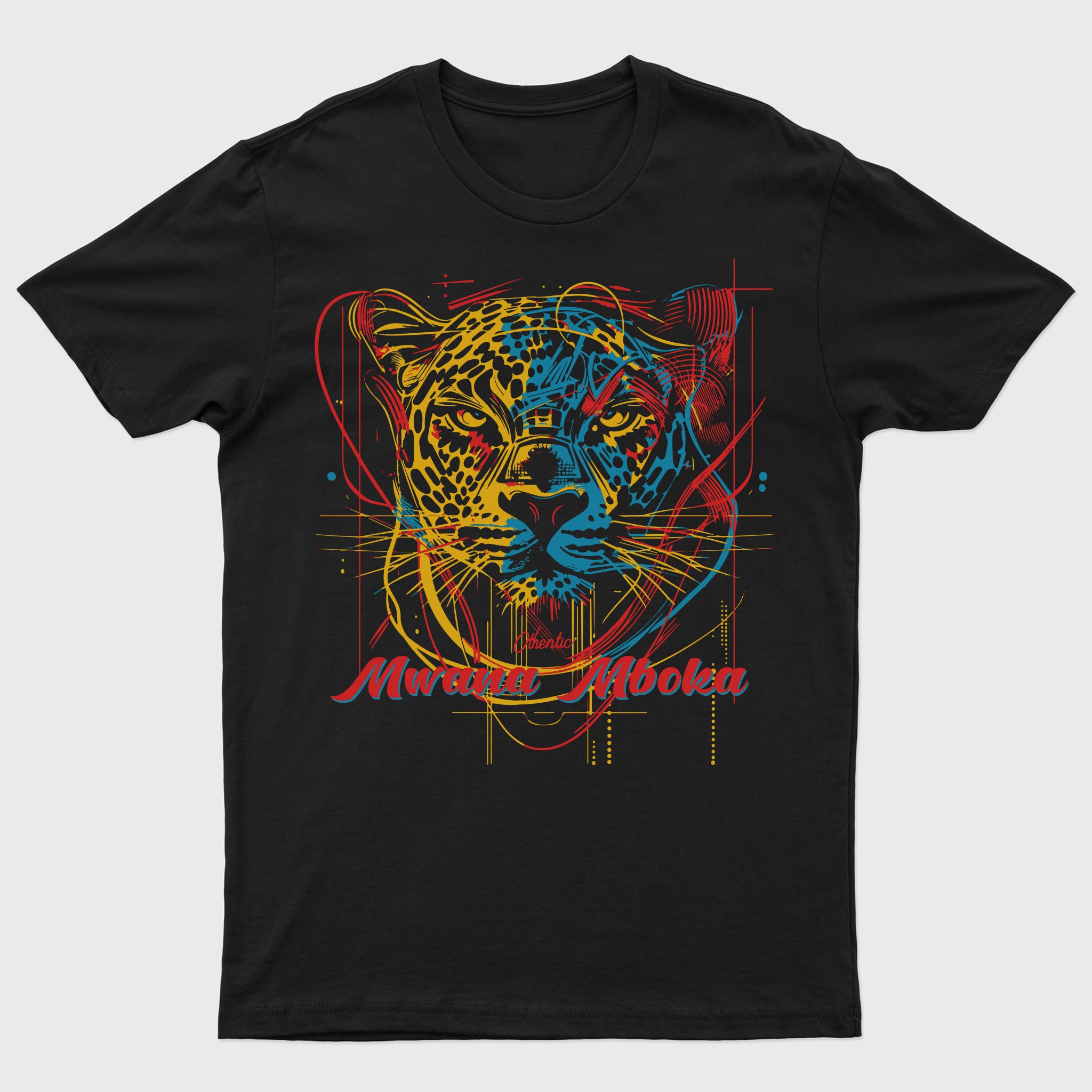Mwana Mboka Printed Black T-shirt